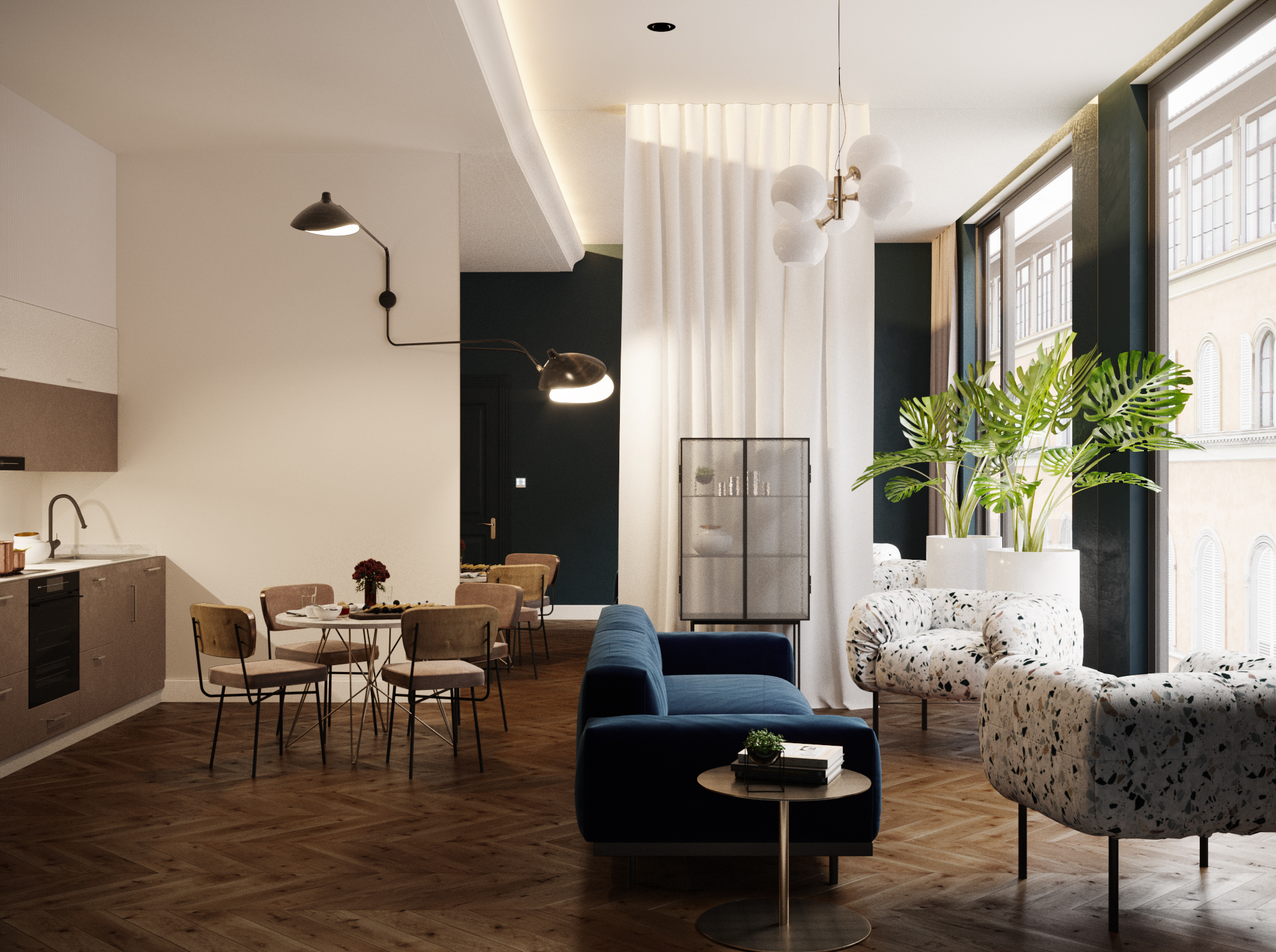 archventil_interior_design_architettura_residenziale_appartamento_londra_gb_65_nord_europeo_italia_moderne_novecento_milanese_80s_arco